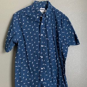 Old Navy Mens Slim fit Short Sleeve button down